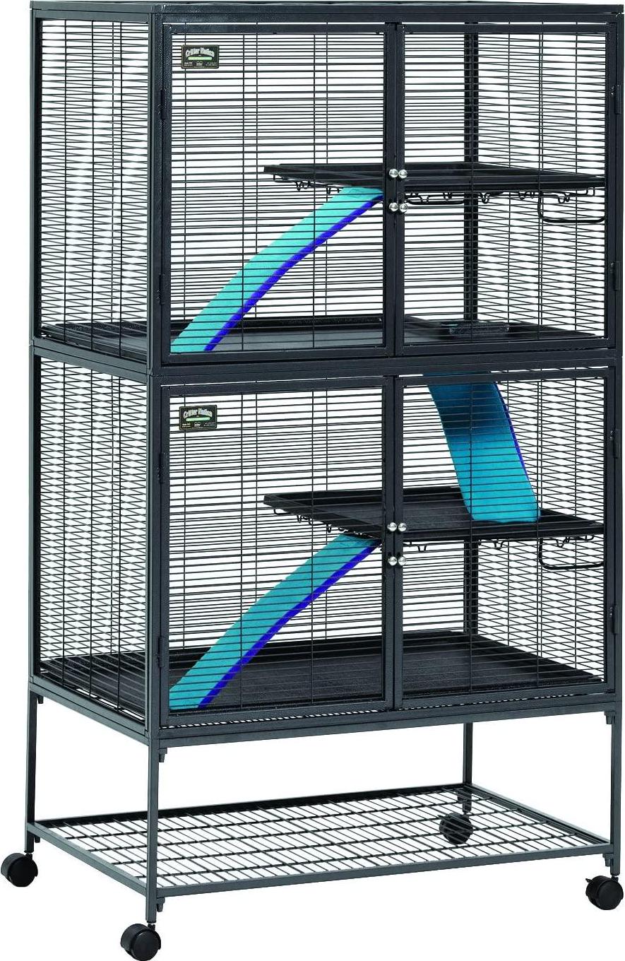 MidWest Homes for Pets, MidWest Homes for Pets Deluxe Critter Nation Double Unit Small Animal Cage (Model 162)