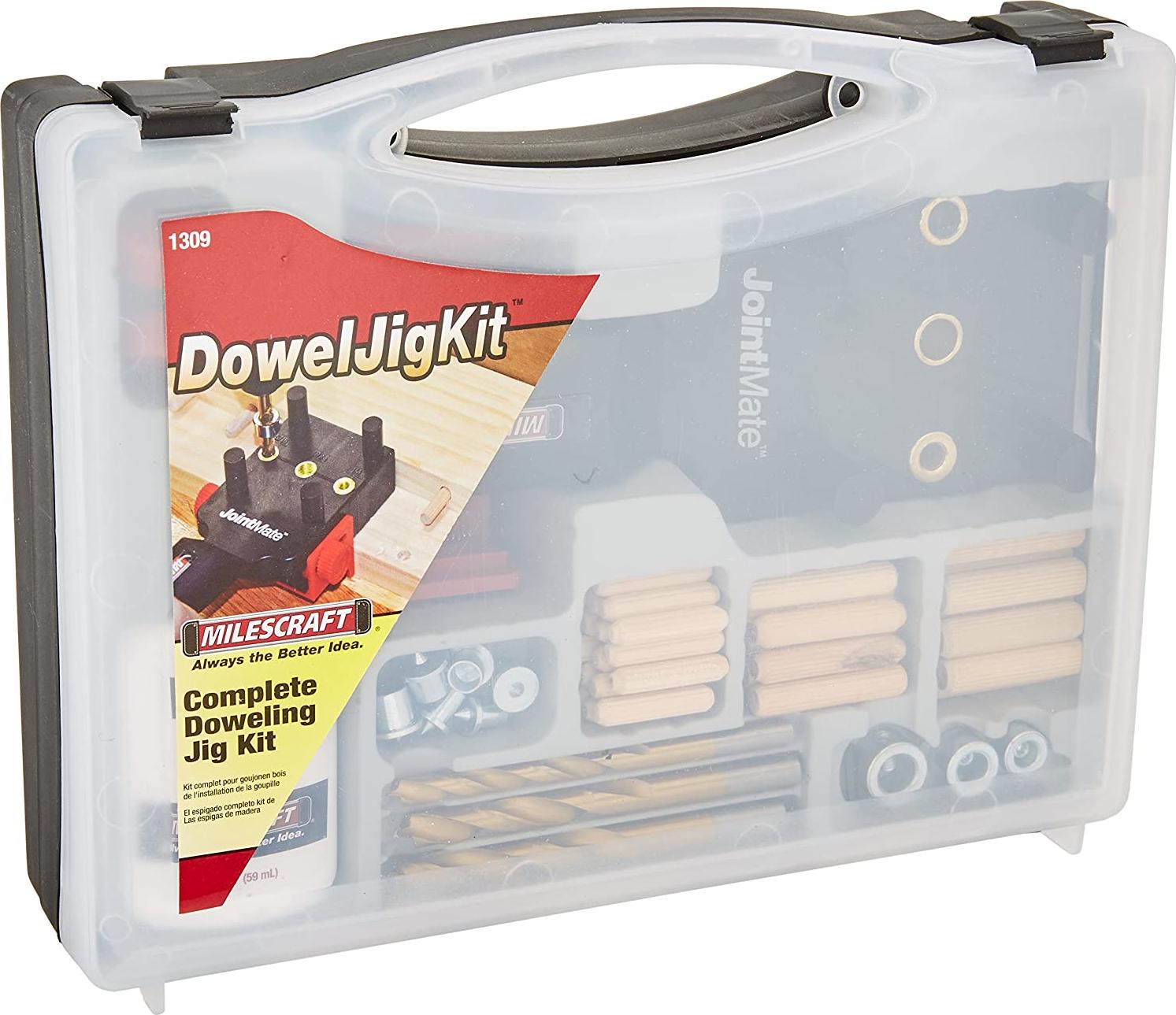 Milescraft, Milescraft 1309 DowelJigKit - Complete Doweling Kit with Dowel Pins and Bits