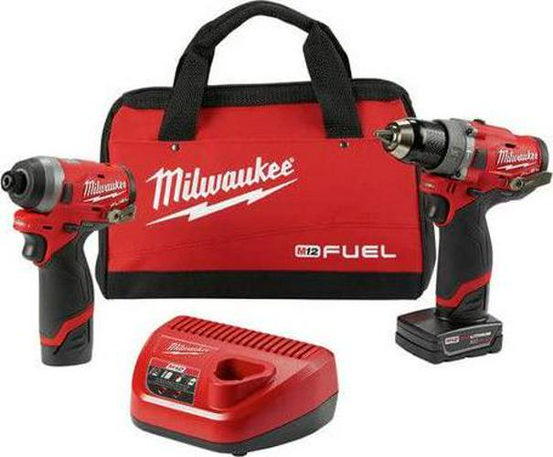 Milwaukee, Milwaukee 2598-22 M12 FUEL 2-Tool Combo Kit: 1/2 In. Hammer Drill and 1/4 In. Hex Impact Driver