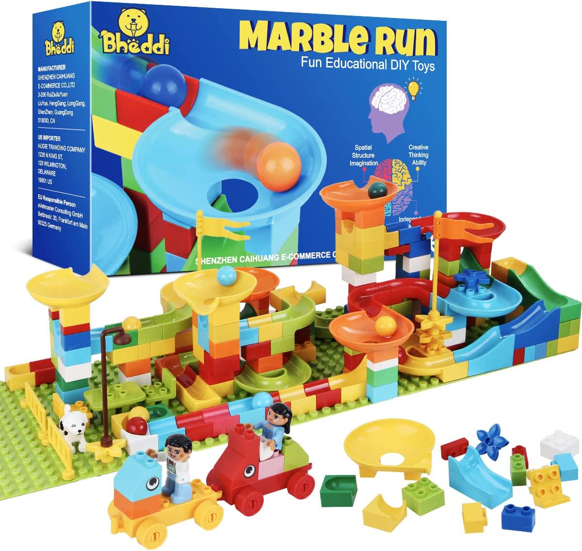 MIMAX, Mimax Marble Run, Marble Runs Toy for Kids, DIY Building Blocks Marble Runs Fun Educational Toys Gift (292PCS)