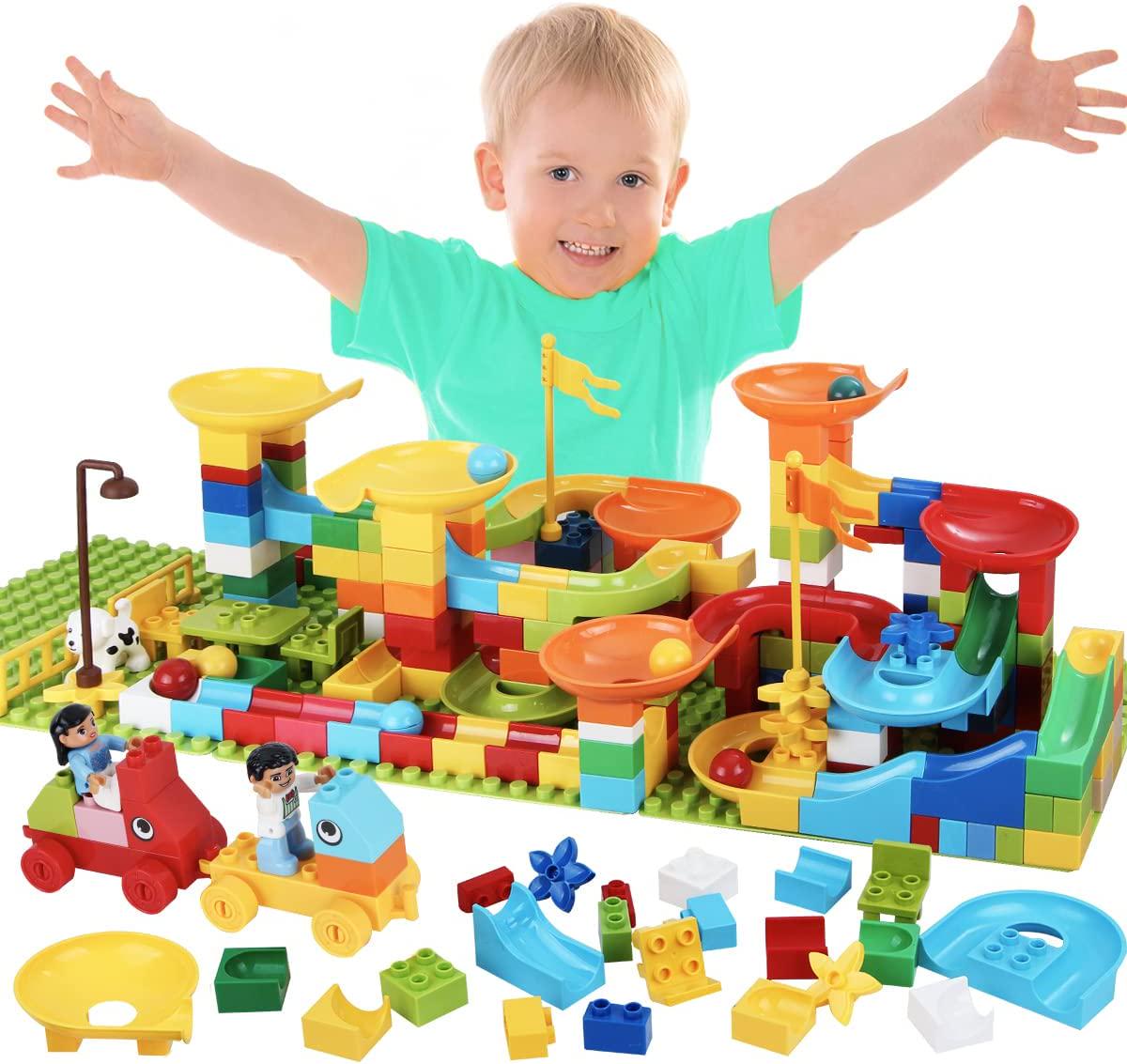 MIMAX, Mimax Marble Run, Marble Runs Toy for Kids, DIY Building Blocks Marble Runs Fun Educational Toys Gift (292PCS)
