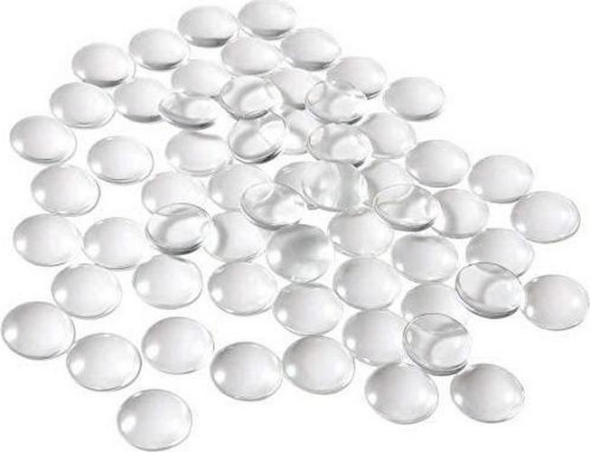 lehom, lehom 12MM Clear Round Glass Cabochons Dome Flat Back Glass Dome Tiles for DIY Photo Charms Cameo Pendants Rings Necklace and Jewelry Making 100PCS