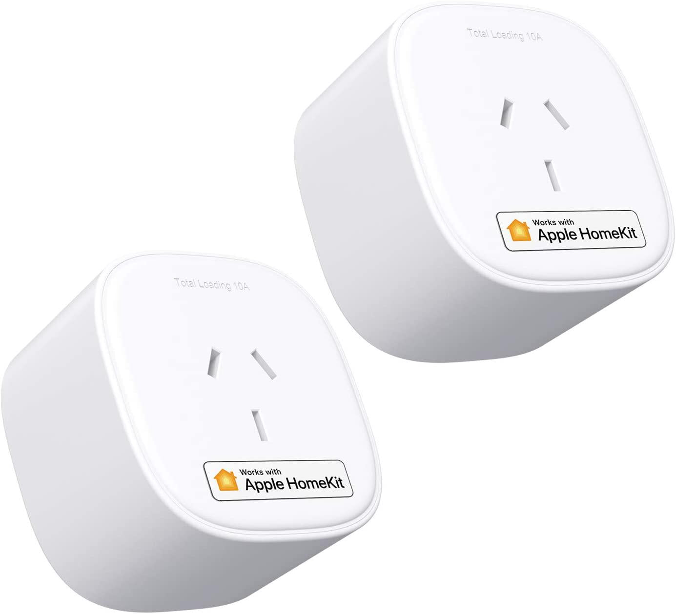 meross, meross Smart Plug WiFi Outlet Works with Apple HomeKit, Siri, Alexa, Google Home, Smart Socket with Timer Function, Remote Control, No Hub Required - 2 Pack